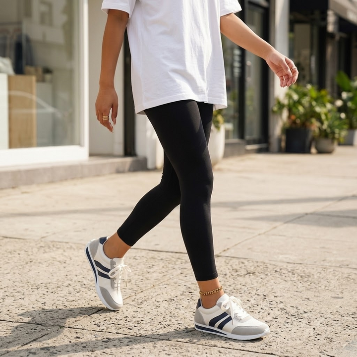 LunaWalk™ - Lightweight Retro Stripe Walking Sneakers
