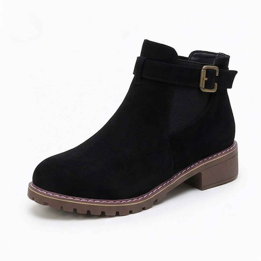 Solace™ – Slip On Low Heel Ankle Boots