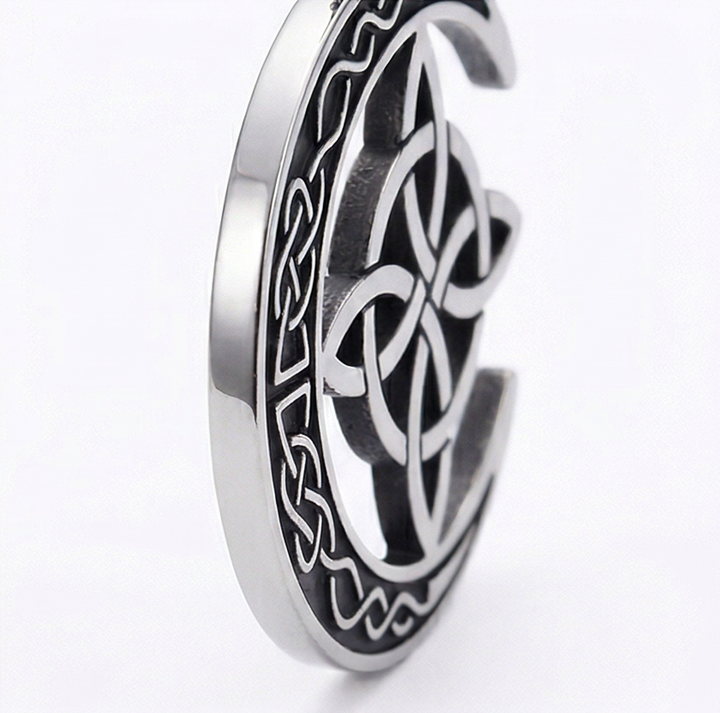 Lunara™ – Celtic Moon and Knot Pendant