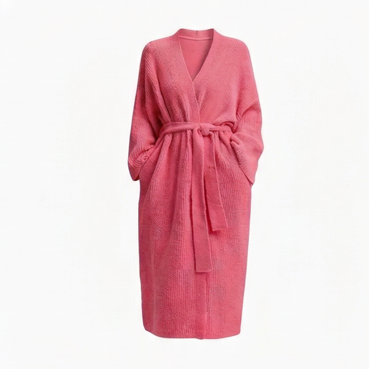 Velunna™ Full-Length Semi-Velvet Wrap Robe
