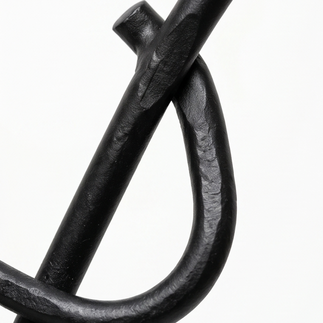 Ironley™ Hand-Forged Iron Fisherman Garden Bracket