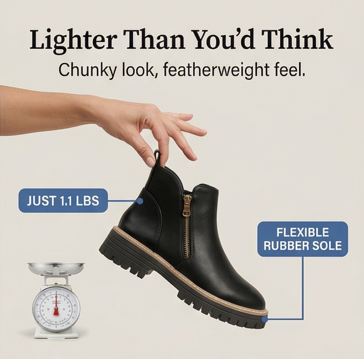 Strida™ – Cushioned Platform Ankle Boots