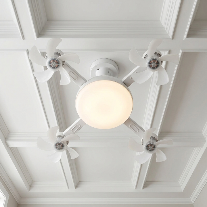 Aerolux™ – 4-Fan LED Ceiling Light for Hot Rooms