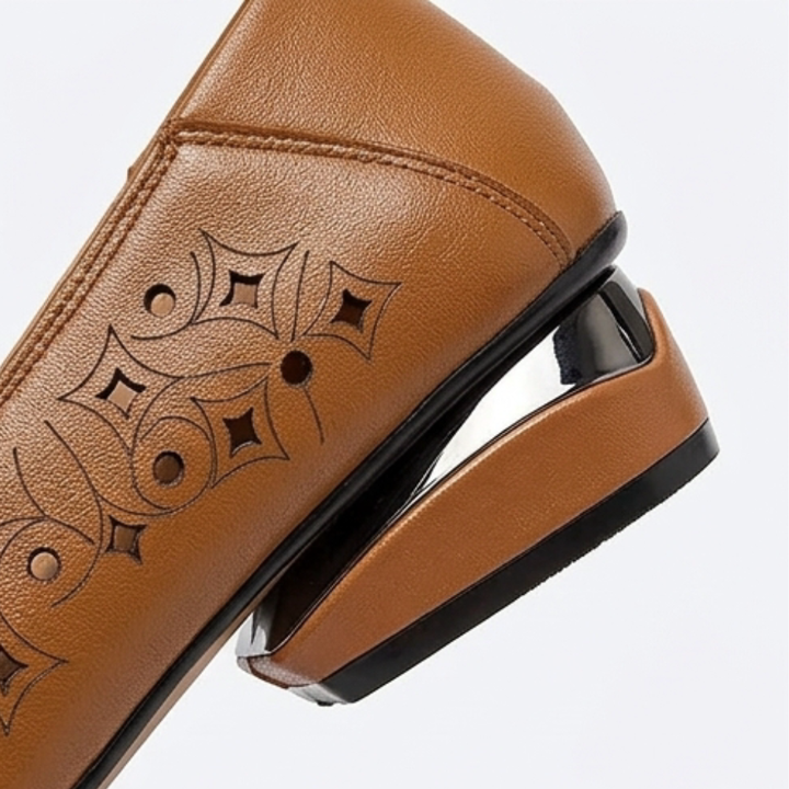 Lorella™ – Woven Cutout PU Slip-On Flat