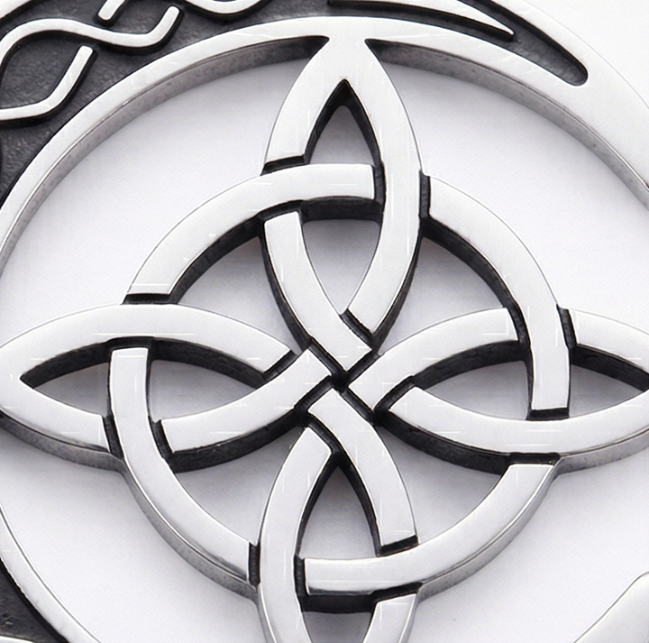 Lunara™ – Celtic Moon and Knot Pendant