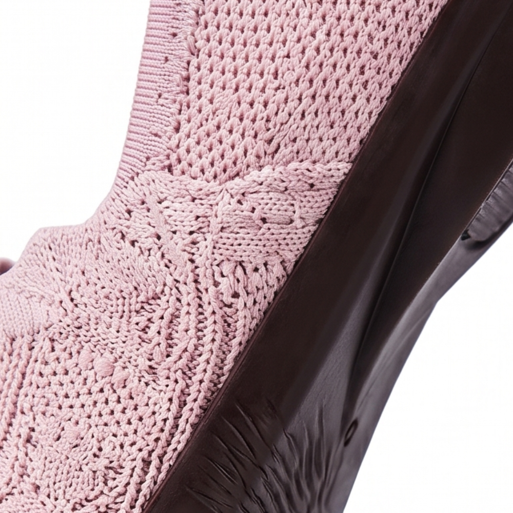 Soflyn™ – Breathable Woven Slip-On Flats for All-Day Comfort