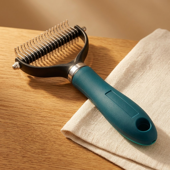 PetGroom™ – Double-Sided Dematting Brush for Dogs and Cats