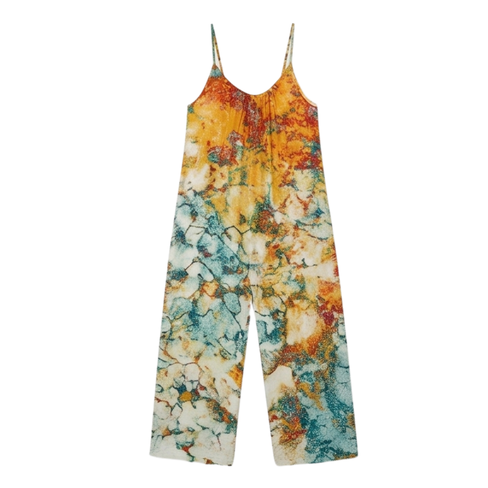 Sevella™ – Wide-Leg Tie-Dye Jumpsuit