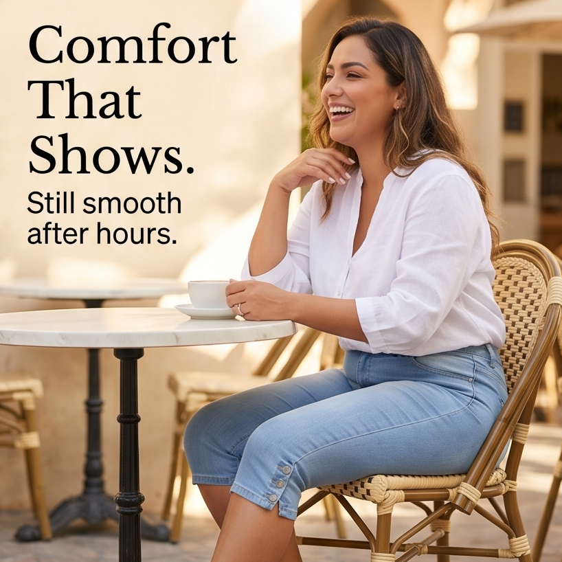 Velora™ — Slimming High-Waist Capri Jeans