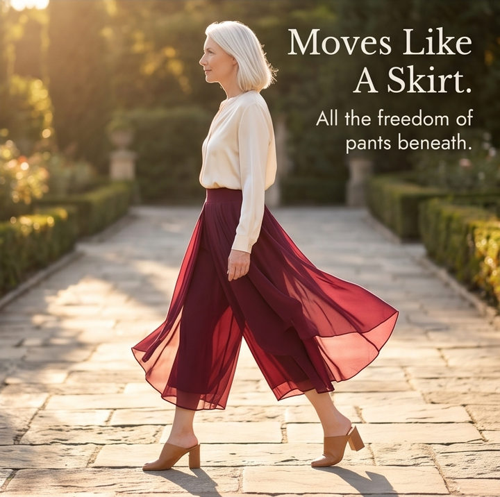 Sevella™ – High-Waist Culottes with Skirt Drape