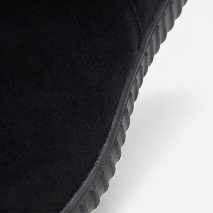 Cozella™ – Knit Cuff Suede Ankle Booties