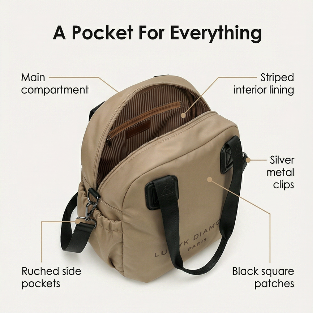 Carryvé™ 3 in 1 Convertible Nylon Backpack