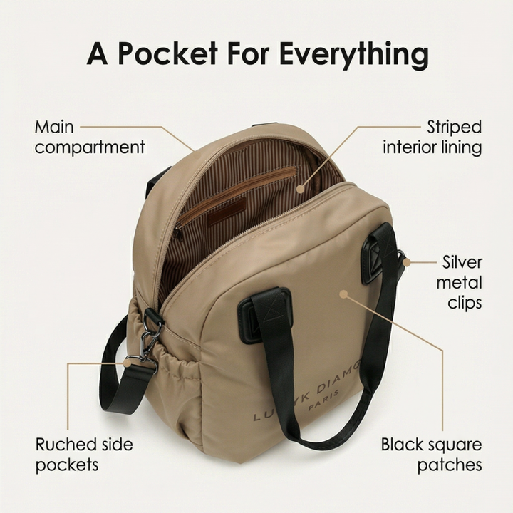 Carryvé™ 3 in 1 Convertible Nylon Backpack