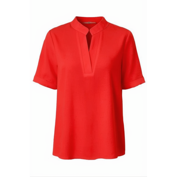 Lunavia™ – Notch V-Neck Blouse for Effortless Style