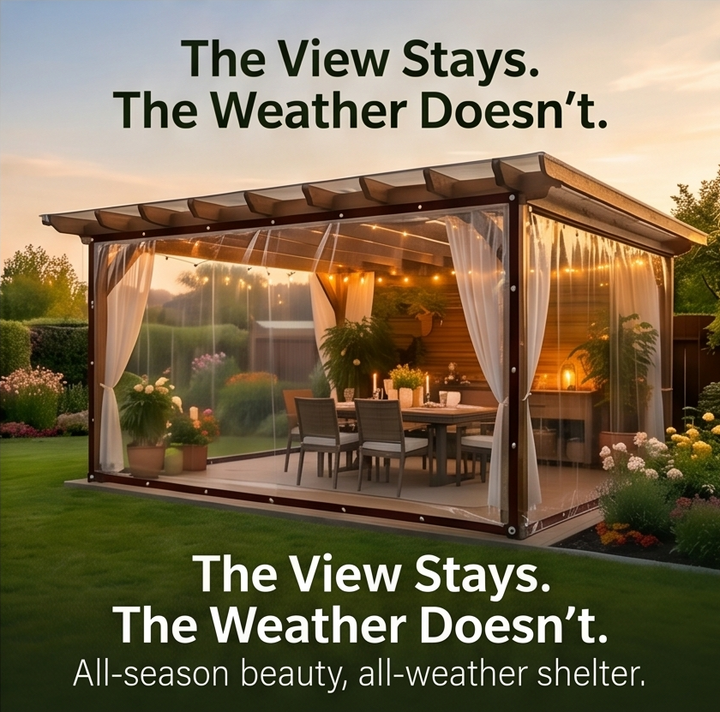 Clearvana™ – Clear Heavy-Duty Patio Tarp