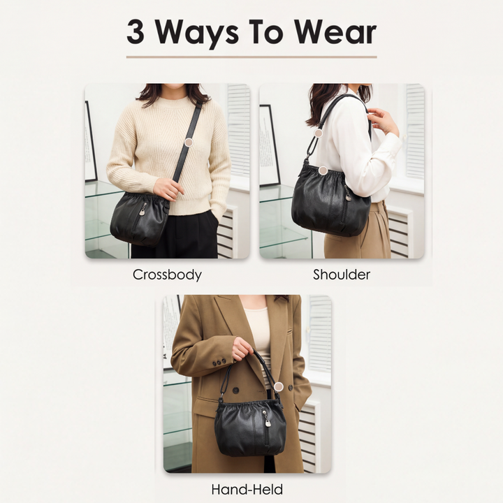 Velina™ Soft Pleated Crossbody Bag