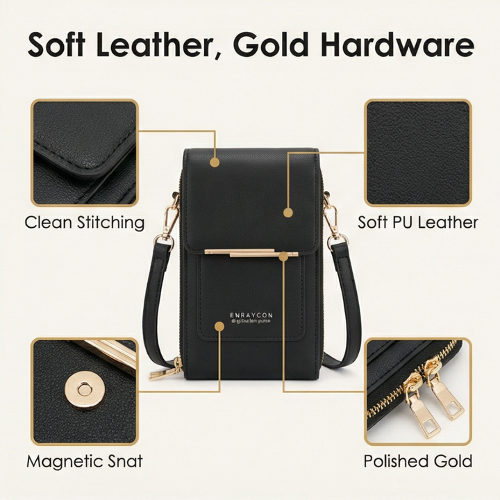 Carrara™ Touch Through Crossbody Phone Purse