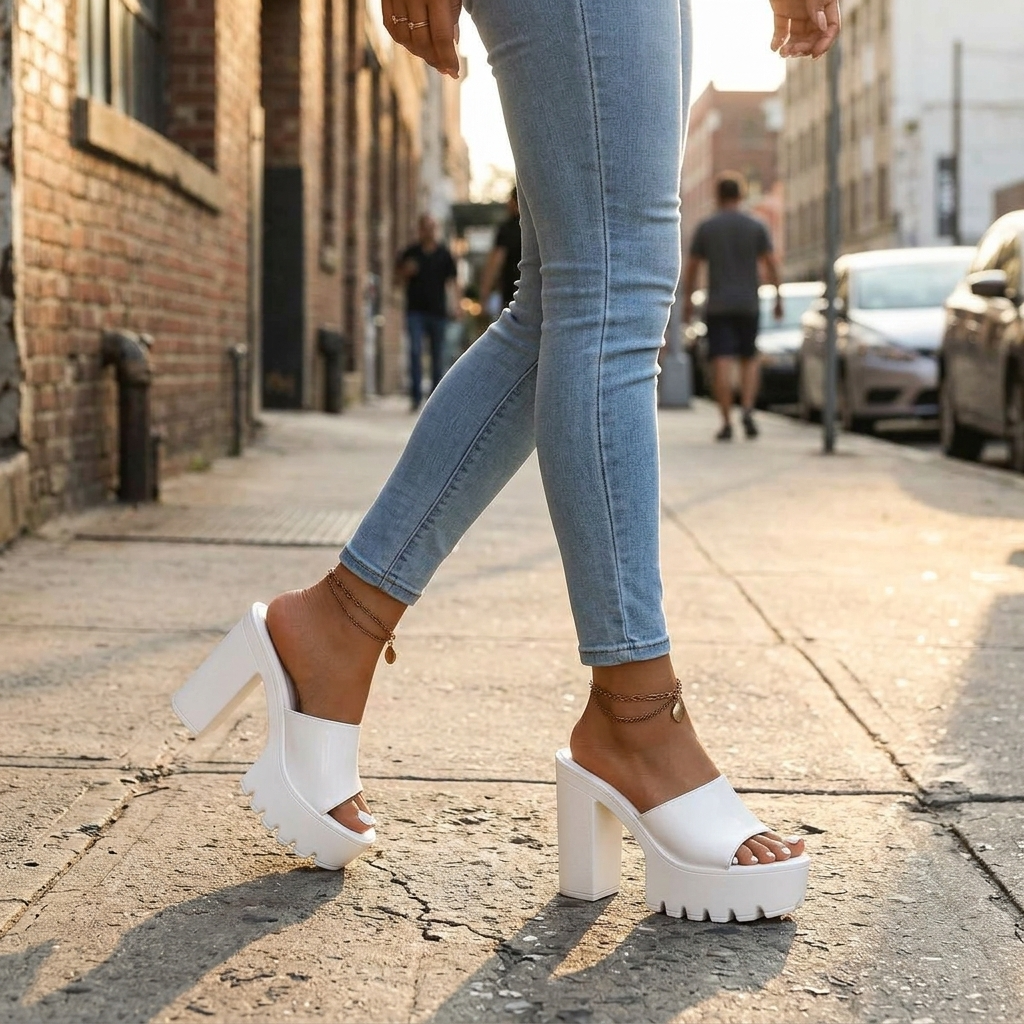 Elvara™ – Chunky Platform Heel Sandals
