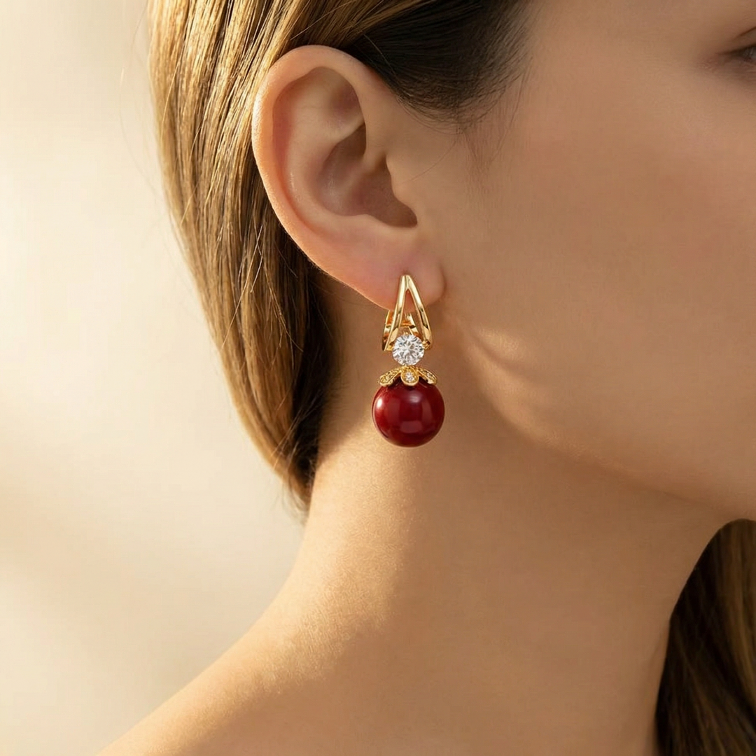 Florenza™ Sparkling Pearl Drop Earrings