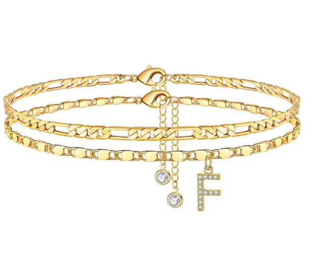 Letterly™ – Letter Layered Anklet
