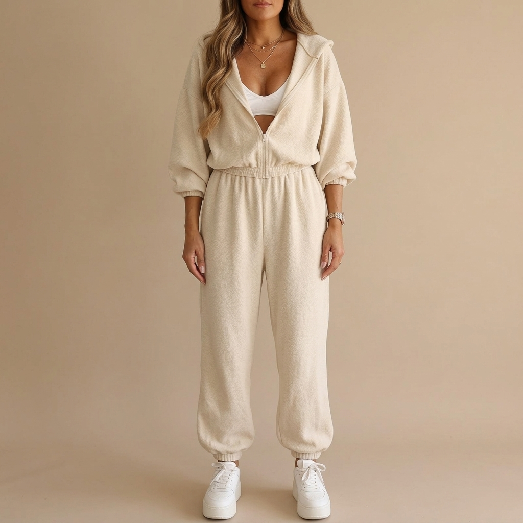 Elowyn™ – Cozy One Piece Hooded Jumpsuit