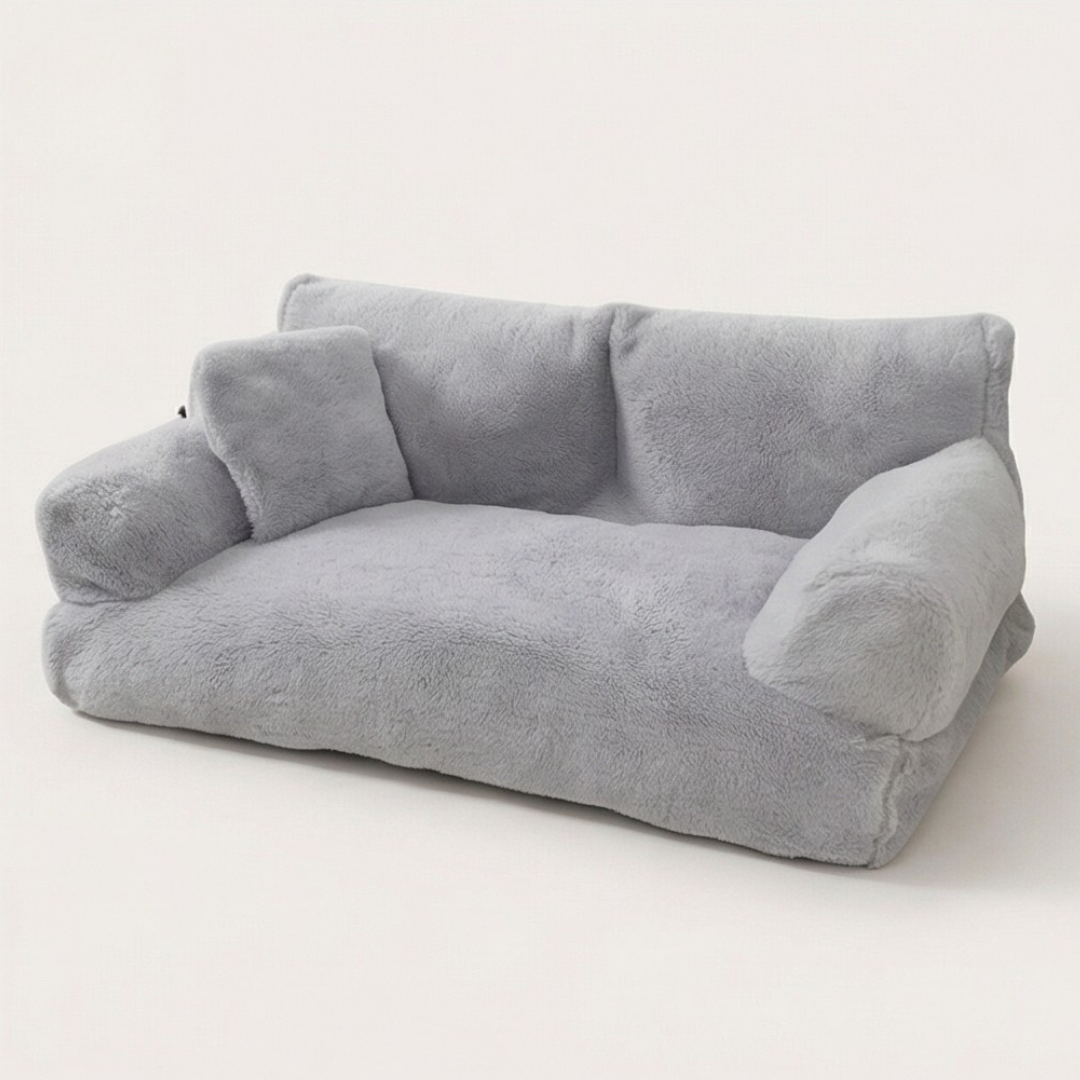 Pawluna™ – Plush Pet Sofa with Washable Cover