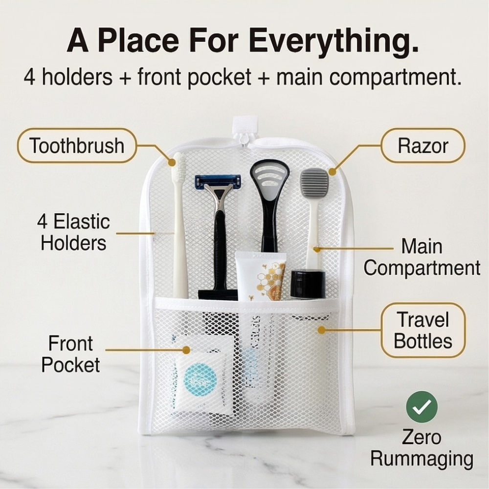 Standli™ Self Standing Travel Toiletry Pouch