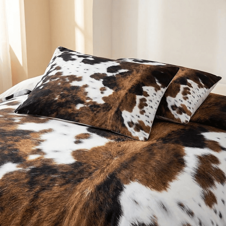 Ranchero™ — Western Cowhide Bedding Set