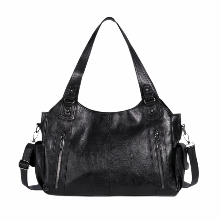 Noirvere™ — Slouchy Vegan Leather City Tote