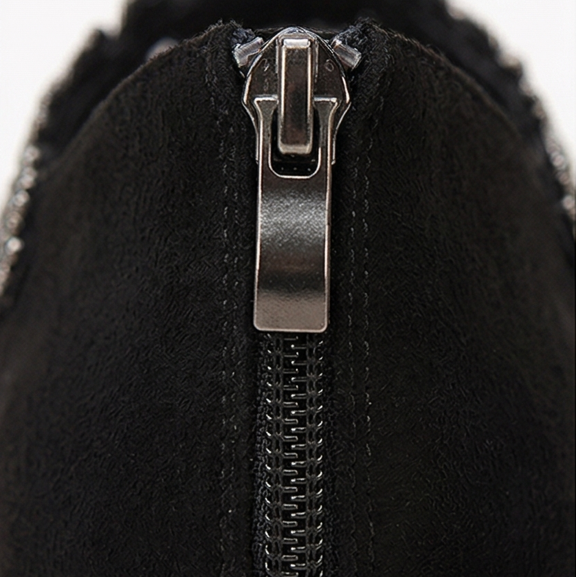 Veluna™ – Beaded Lace Mesh Wedge Shoes