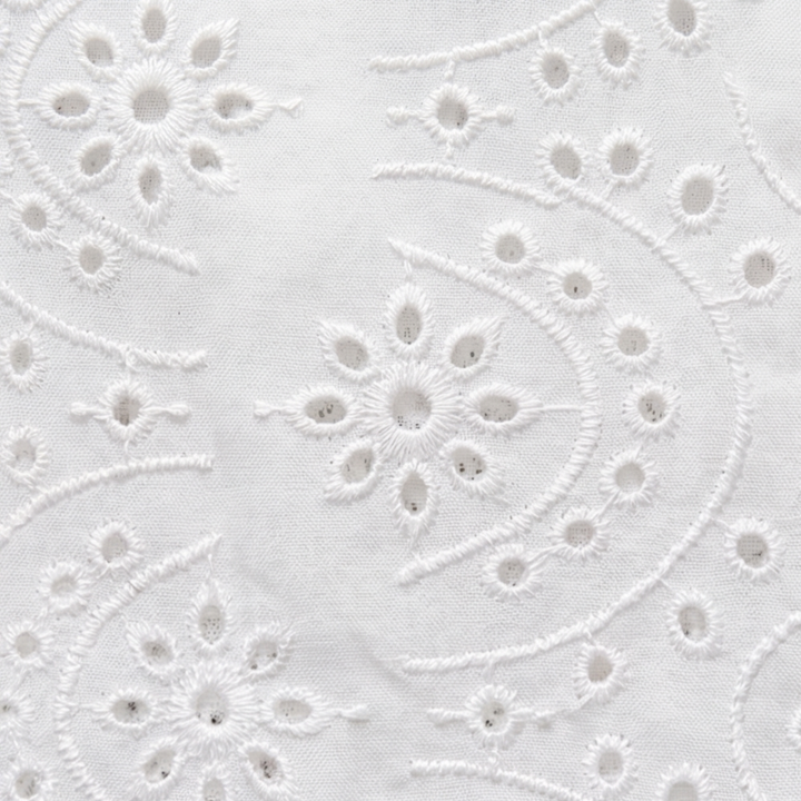 Florelle™ – Embroidered Eyelet Button Blouse