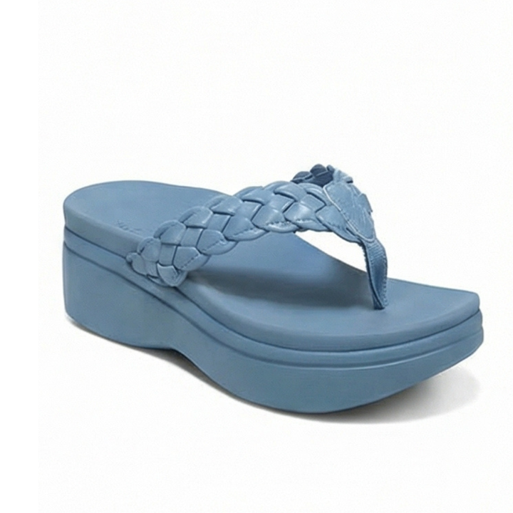 Soléna™ – Braided Platform Sandal for All Day Comfort