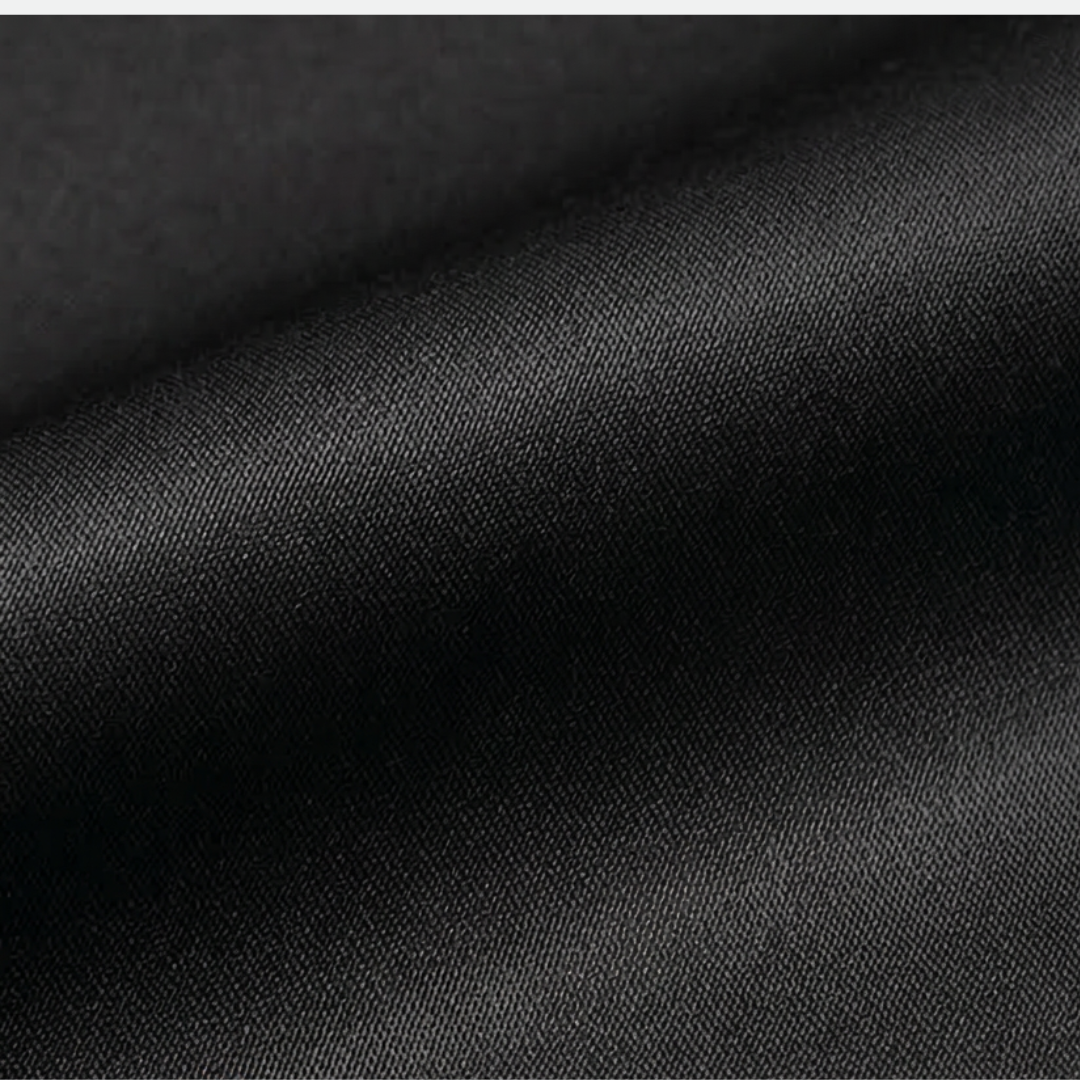 Vivessa™ – Vintage Satin Midi Dress with Draped Collar