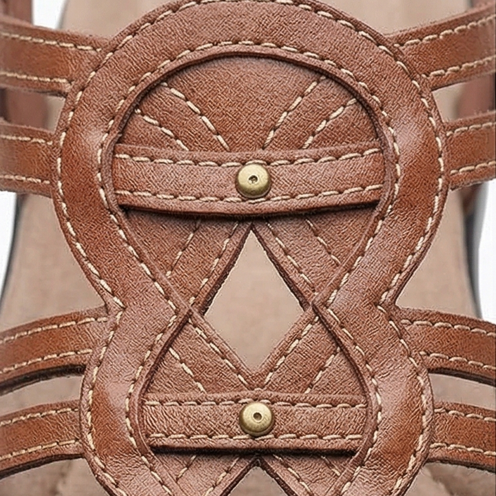 Solvana™ – Woven Leather Arch Support Sandals