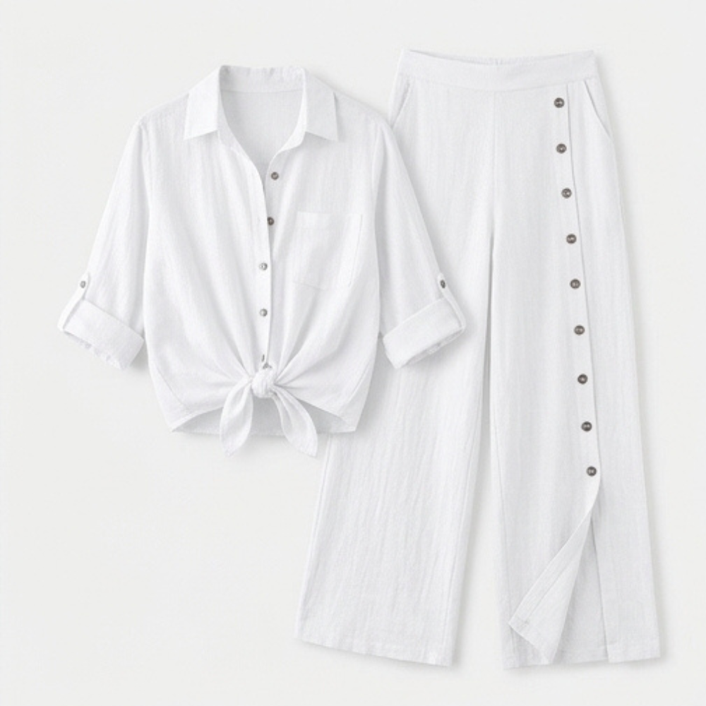 Vivara™ – Effortless Linen Blend Matching Set