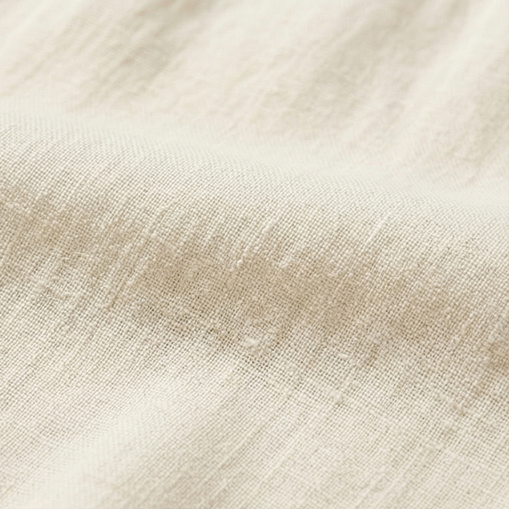 Solenne™ – Breathable Cotton Linen Lace Midi Dress