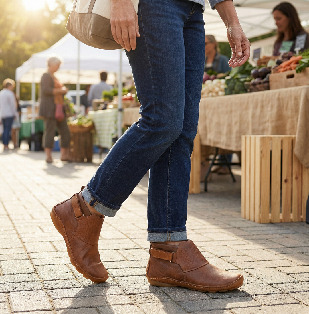 Solena™ Adjustable Ankle Boots for Sensitive Feet