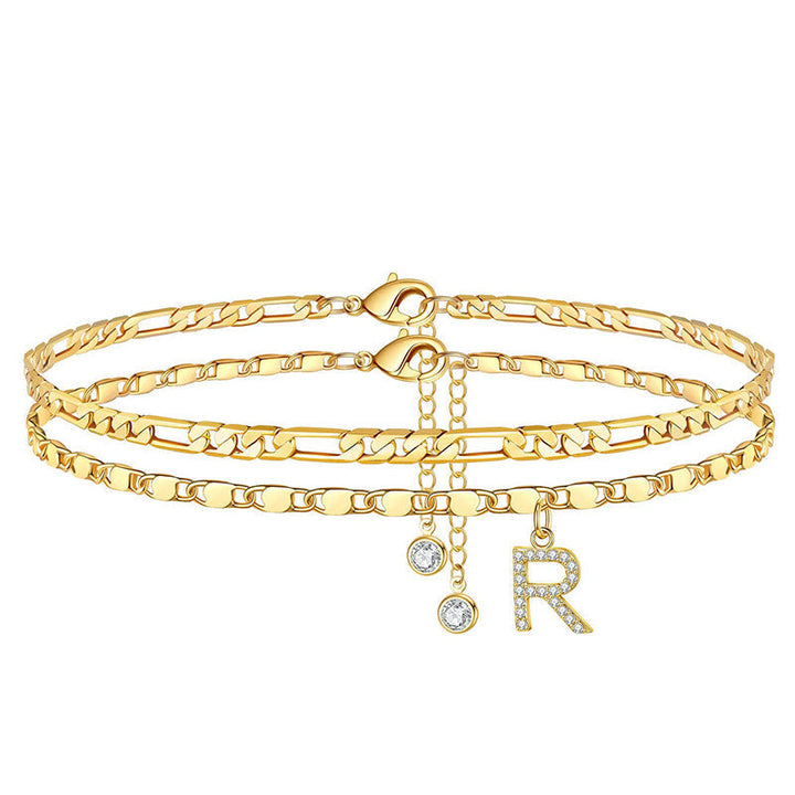 Letterly™ – Letter Layered Anklet