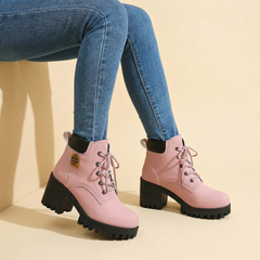 Stridara™ Lightweight Chunky Platform Combat Boot
