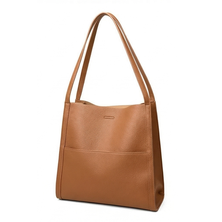 Tessara™ – Structured Pebbled Leather Tote Bag