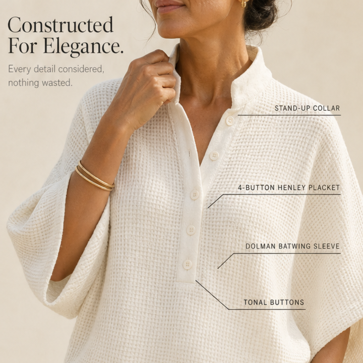 Vienelle™ Waffle-Knit Two-Piece Set for Effortless Everyday Style
