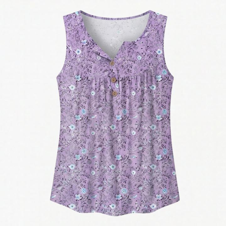 Florelle™ – Flowy Sleeveless Summer Top