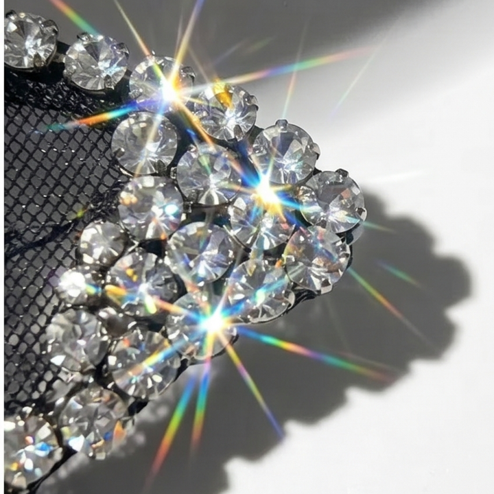 Veluna™ – Rhinestone Butterfly Lace Baseball Cap