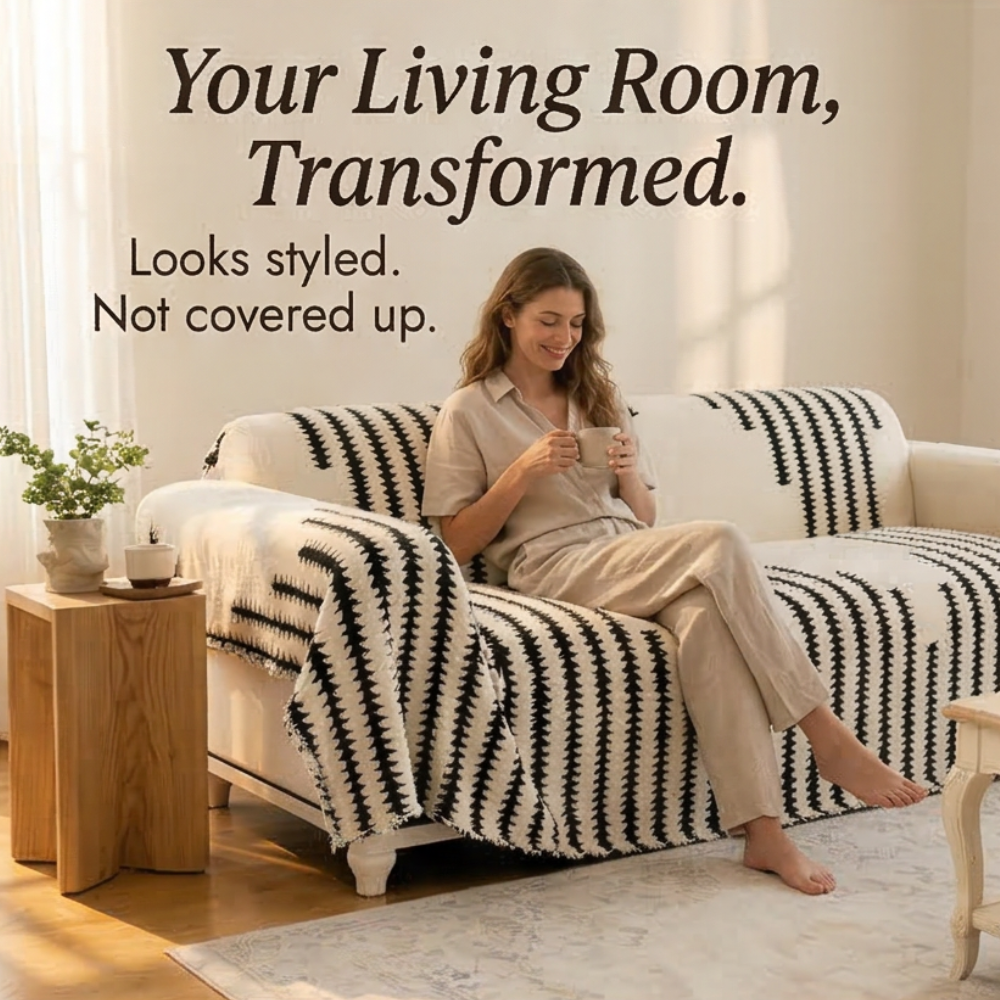 Velura™ – Non-Slip Plush Couch Cover