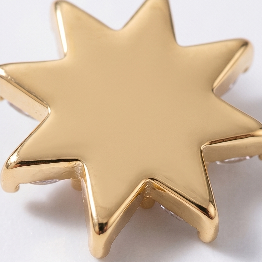 Luminelle™ – Gold Star Zircon Earrings
