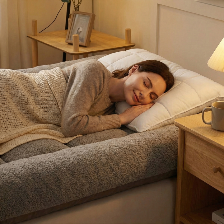 Veluria™ – Thick Lamb Velour Mattress Pad