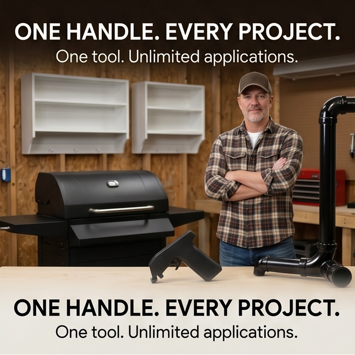 Gripfire™ – Snap-On Spray Gun Handle for Any Can