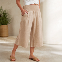 Coastella™ – Smocked-Waist Culottes