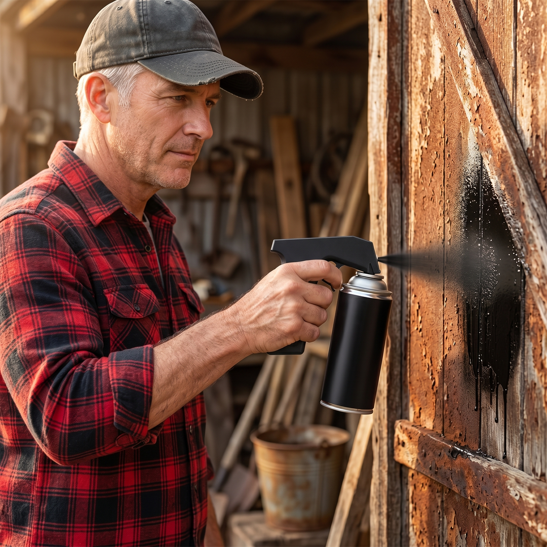 Gripfire™ – Snap-On Spray Gun Handle for Any Can