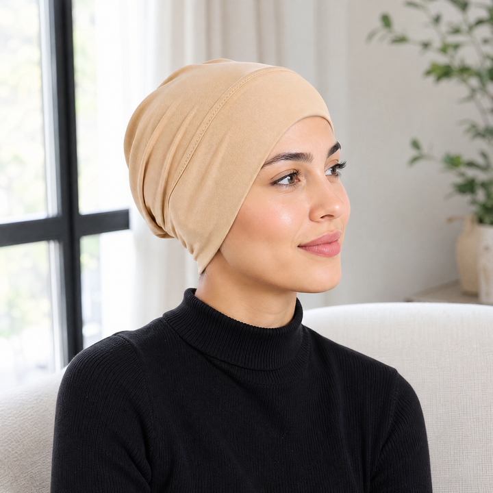 Solenna™ – Soft Stretch Turban Cap